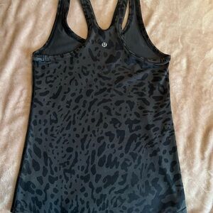 lululemon athletica Black Patterned Women's Tank Top